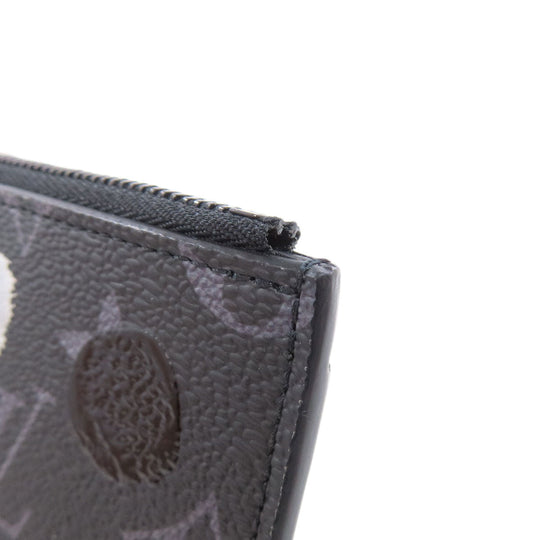 LOUIS VUITTON Card Case M81930 Monogram Eclipse black Coin Card Holder Yayoi Kusama Collaboration Women Used Authentic