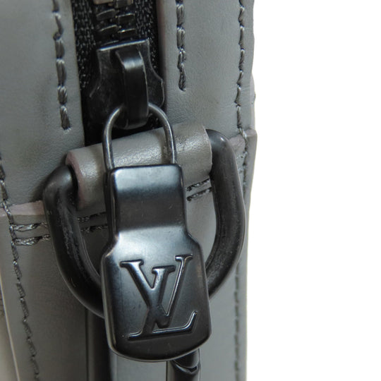 LOUIS VUITTON Shoulder Bag M46104 Monogram shadow gray Duo messenger mens Used Authentic