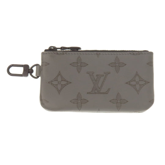 LOUIS VUITTON Shoulder Bag M46104 Monogram shadow gray Duo messenger mens Used Authentic