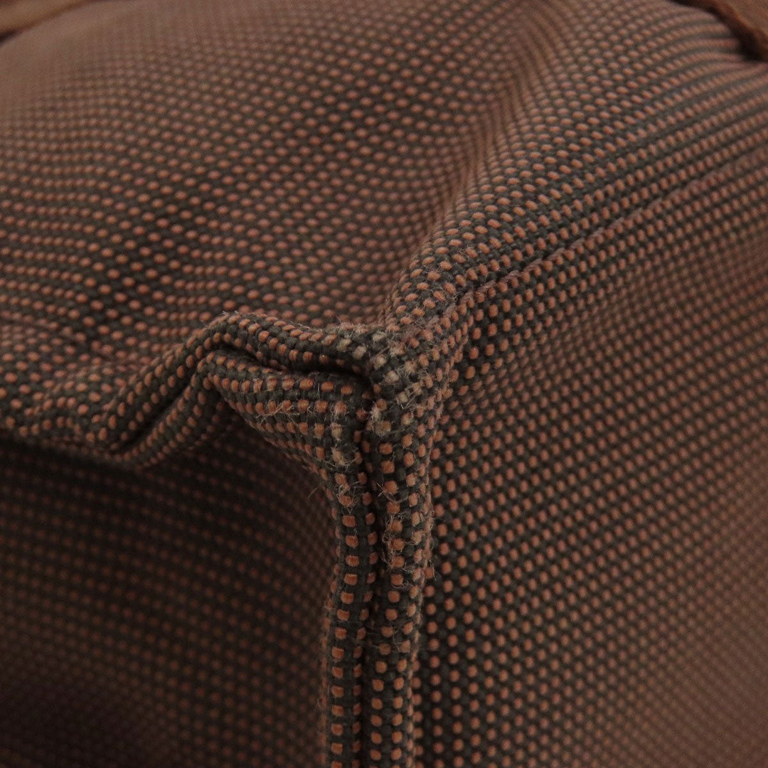 HERMES Handbag canvas Brown Her LinePM Women Used Authentic