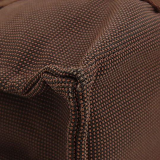 HERMES Handbag canvas Brown Her LinePM Women Used Authentic