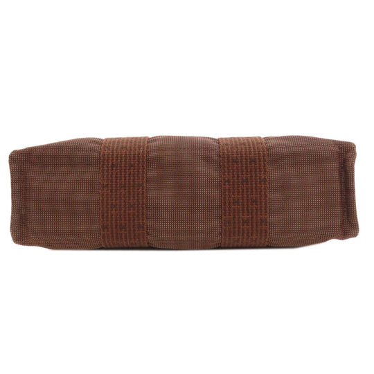 HERMES Handbag canvas Brown Her LinePM Women Used Authentic