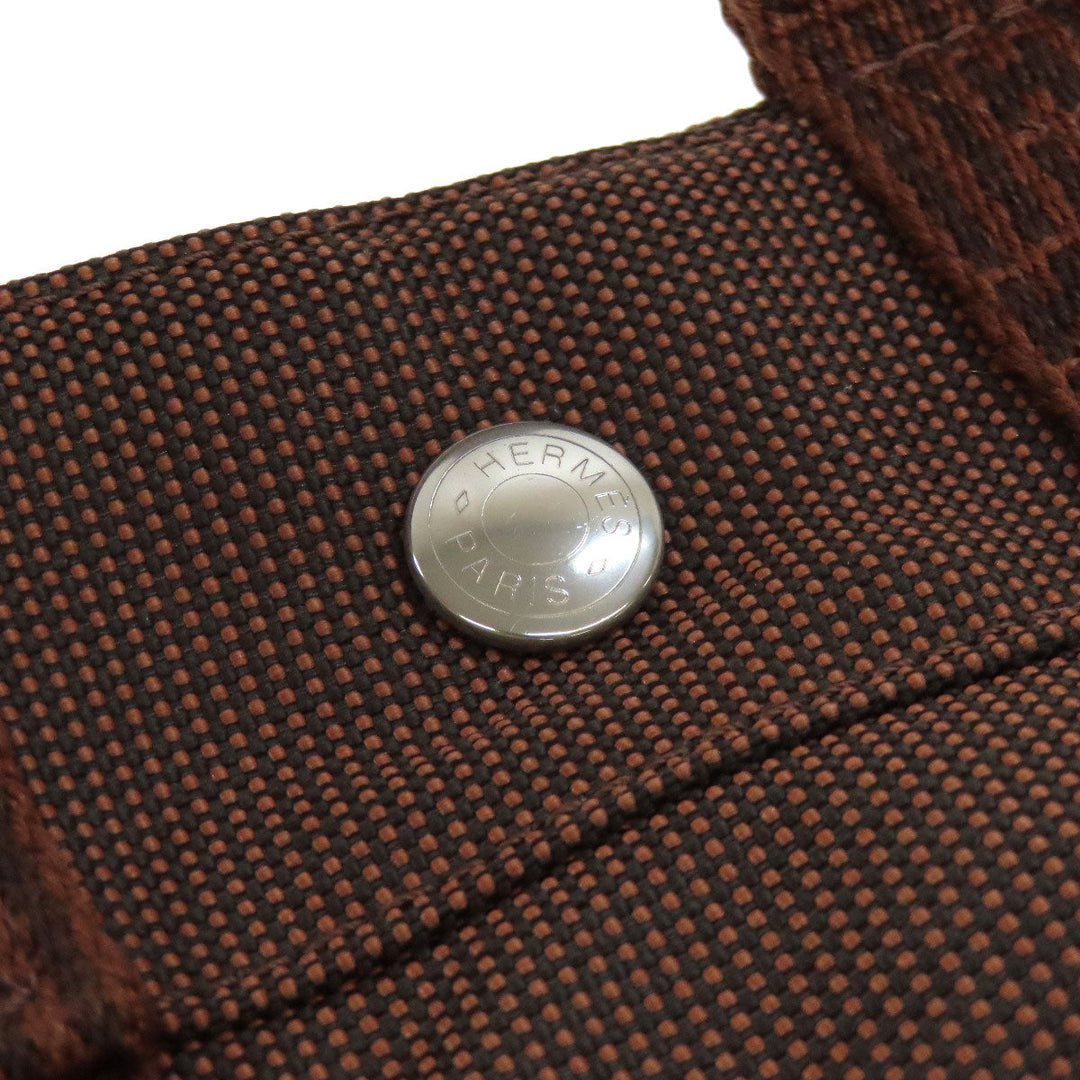 HERMES Handbag canvas Brown Her LinePM Women Used Authentic