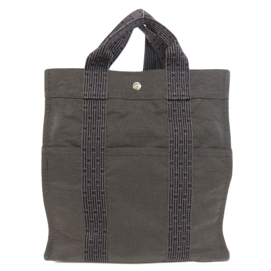 HERMES Backpack canvas gray Her Line ad MM Women Used Authentic