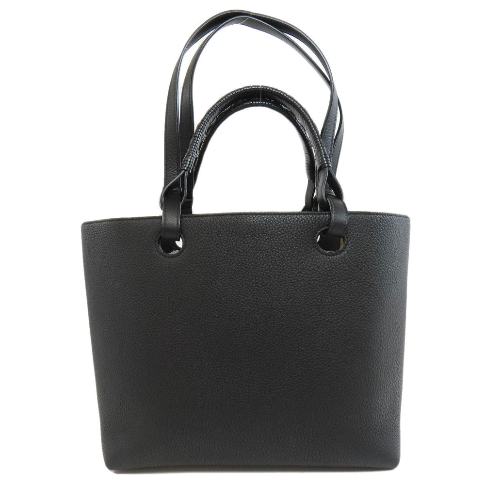 LOEWE Tote Bag Calfskin black Anagram 2WAY Women Used Authentic