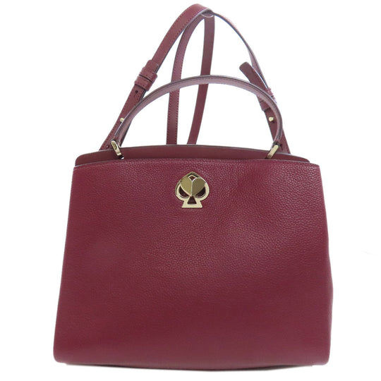 Kate Spade Handbag leather Red 2WAY Women Used Authentic