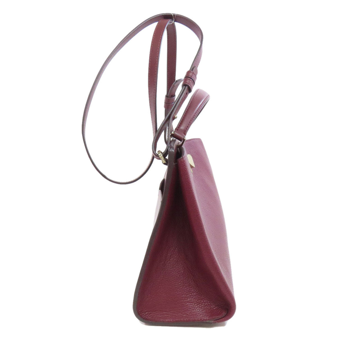 Kate Spade Handbag leather Red 2WAY Women Used Authentic
