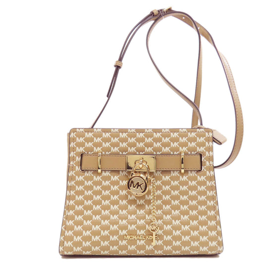 MICHAEL KORS Shoulder Bag PVC beige MK signature