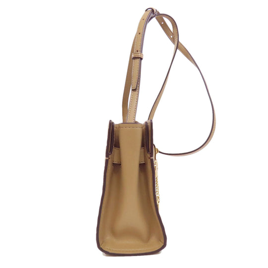 MICHAEL KORS Shoulder Bag PVC beige MK signature