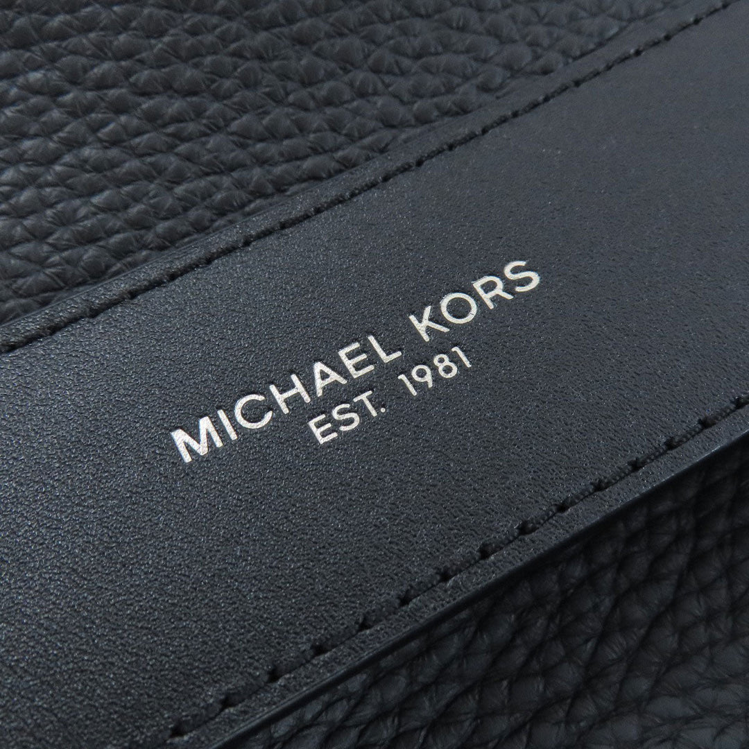 MICHAEL KORS Shoulder Bag leather black 2WAY Women Used Authentic