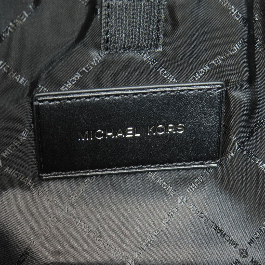 MICHAEL KORS Tote Bag PVC Brown MK Signature 2WAY Women Used Authentic