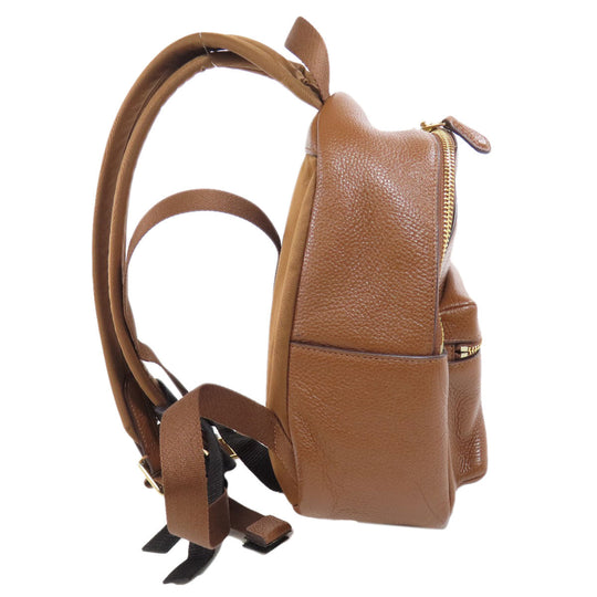 COACH Backpack F38263 leather Brown logo