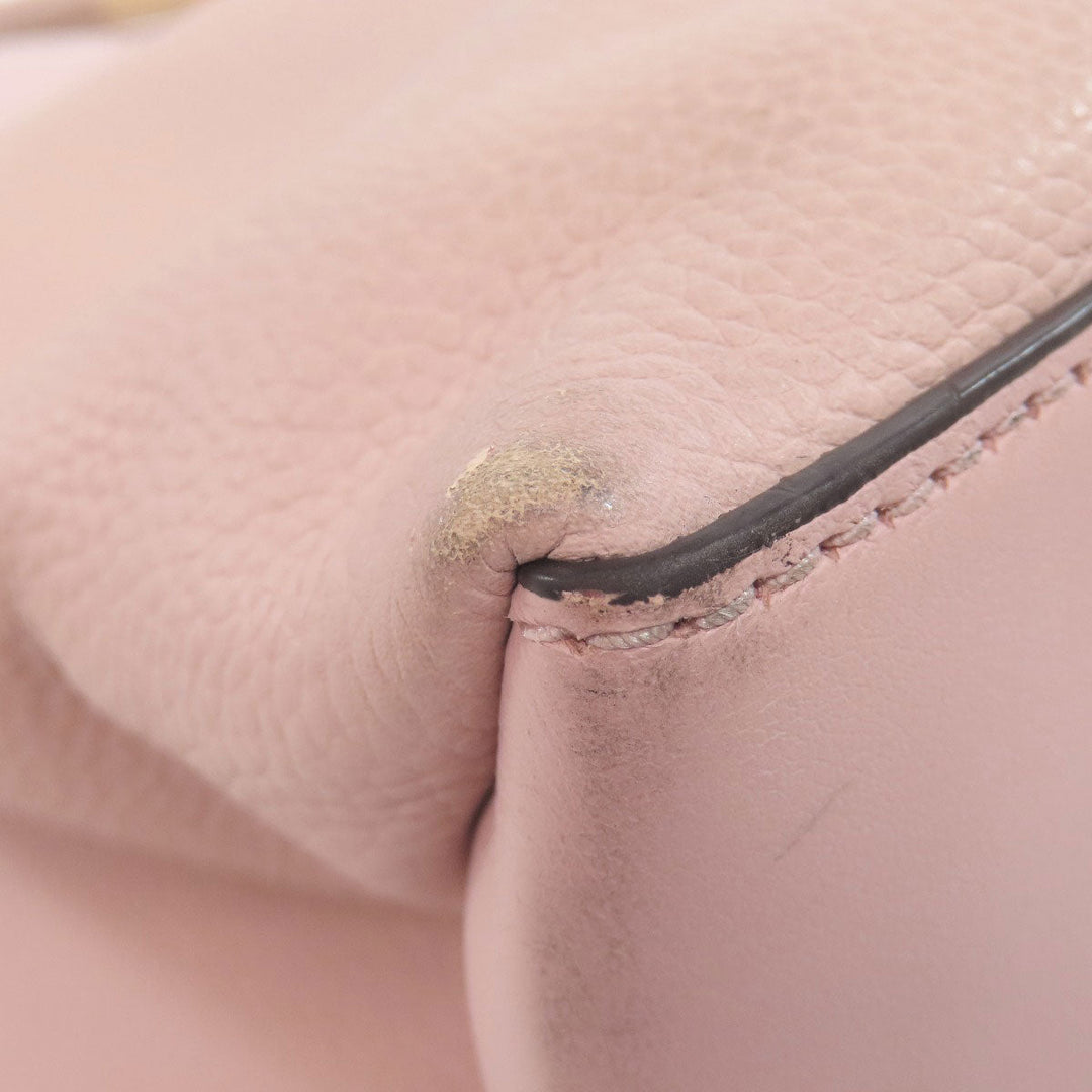 MICHAEL KORS Handbag leather pink 2WAY Women Used Authentic