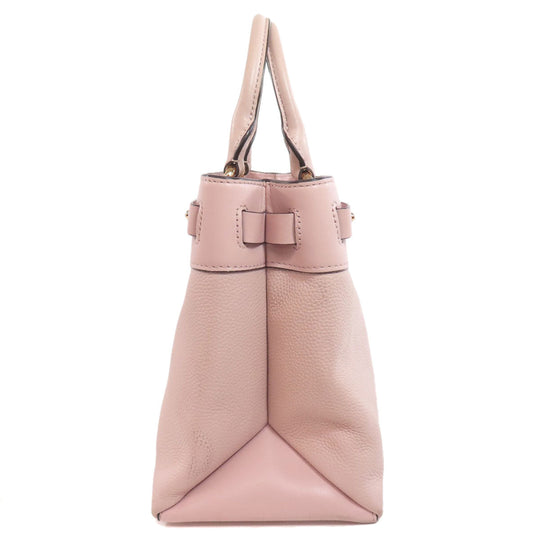 MICHAEL KORS Handbag leather pink 2WAY Women Used Authentic