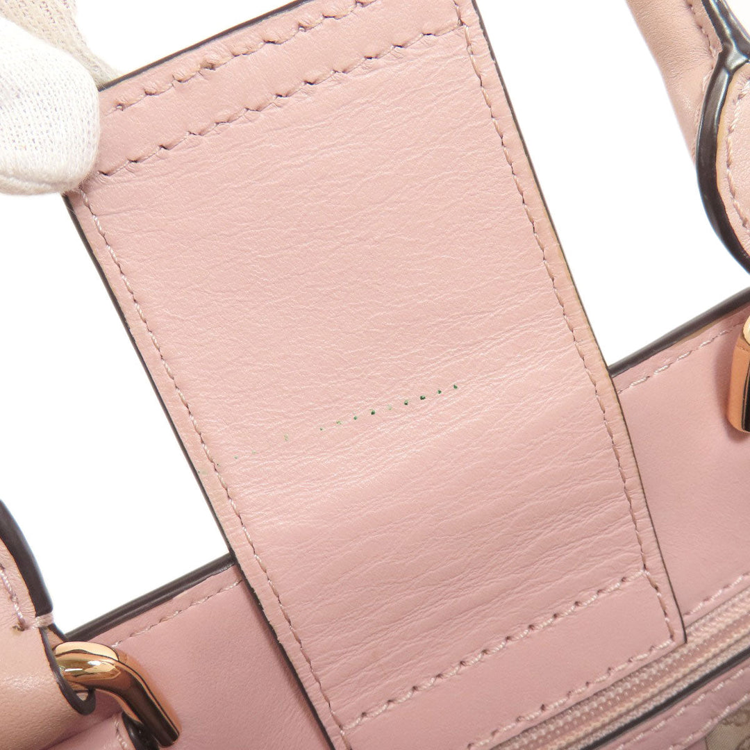 MICHAEL KORS Handbag leather pink 2WAY Women Used Authentic