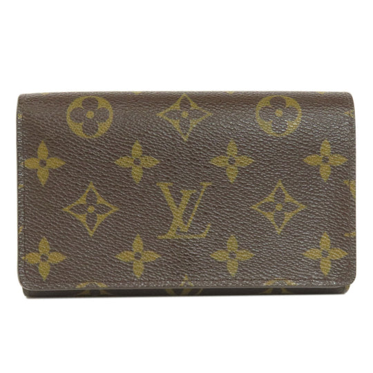 LOUIS VUITTON Bifold Wallet M61736 Monogram canvas Brown Portefeuille Tresol Women Used Authentic