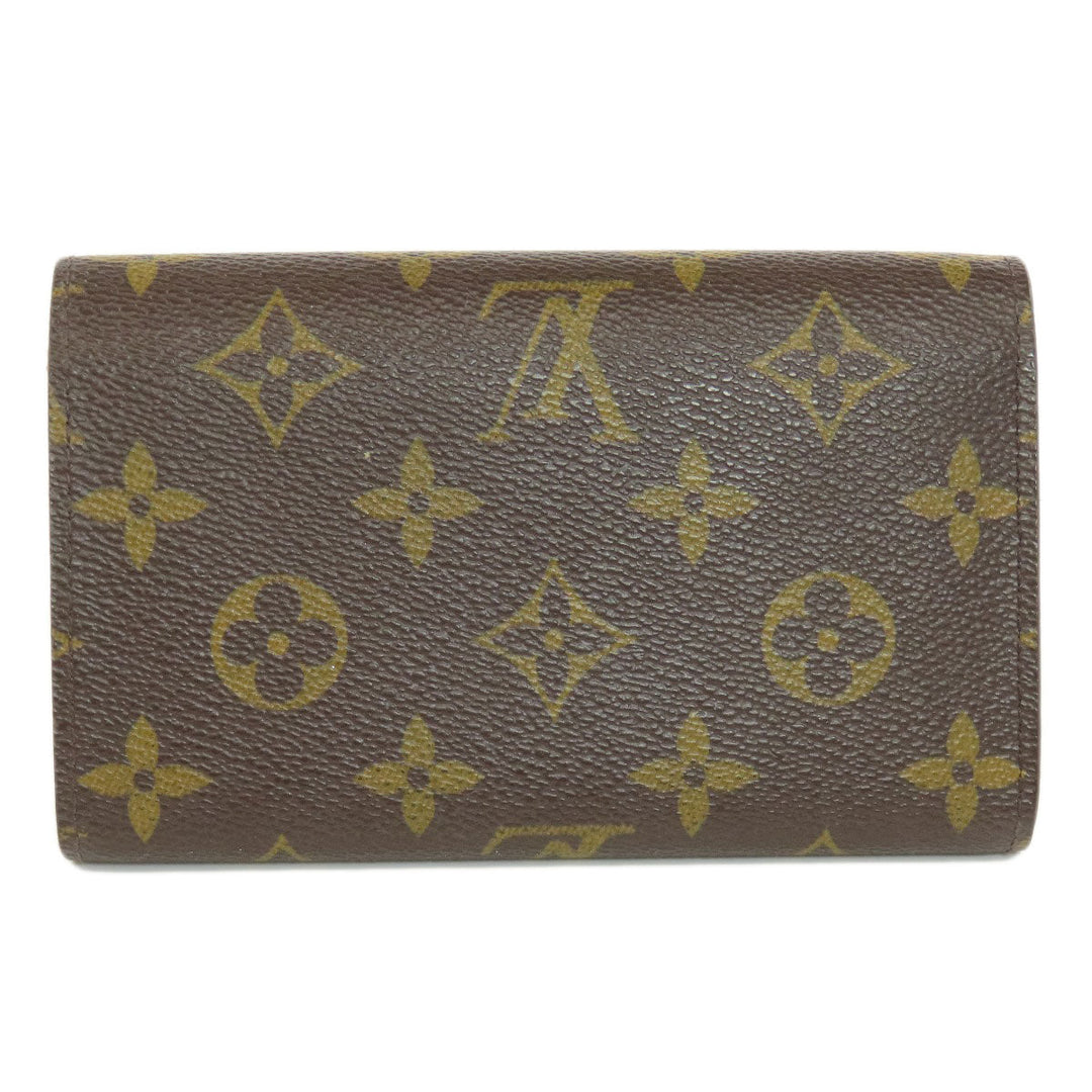 LOUIS VUITTON Bifold Wallet M61736 Monogram canvas Brown Portefeuille Tresol Women Used Authentic