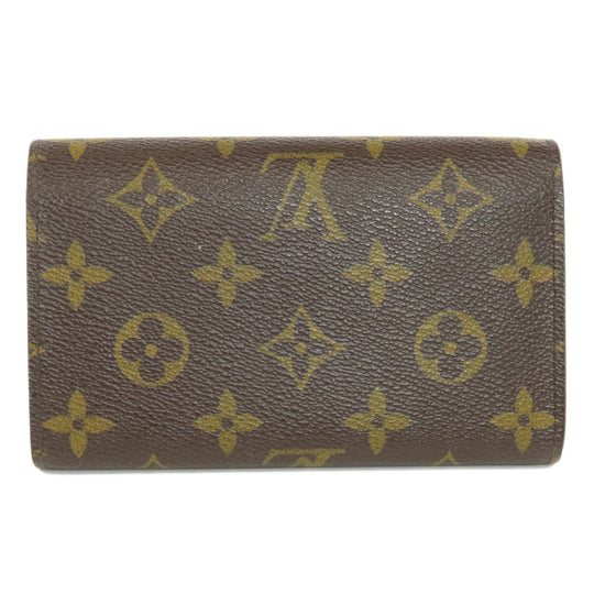 LOUIS VUITTON Bifold Wallet M61736 Monogram canvas Brown Portefeuille Tresol Women Used Authentic
