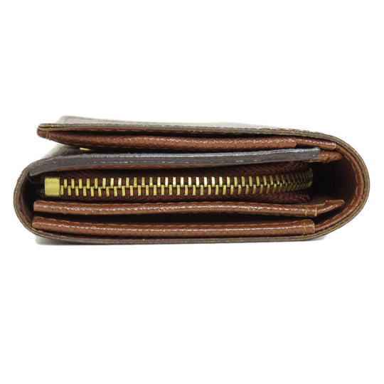 LOUIS VUITTON Bifold Wallet M61736 Monogram canvas Brown Portefeuille Tresol Women Used Authentic