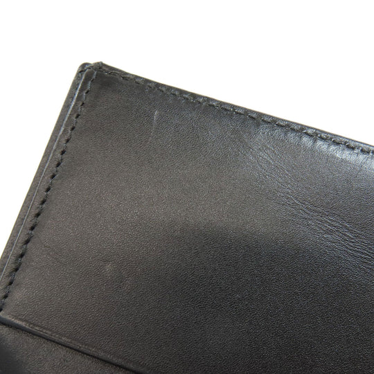 Maison Margiela Bifold Wallet leather Silver metallic Women Used Authentic