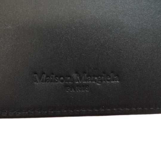 Maison Margiela Bifold Wallet leather Silver metallic Women Used Authentic