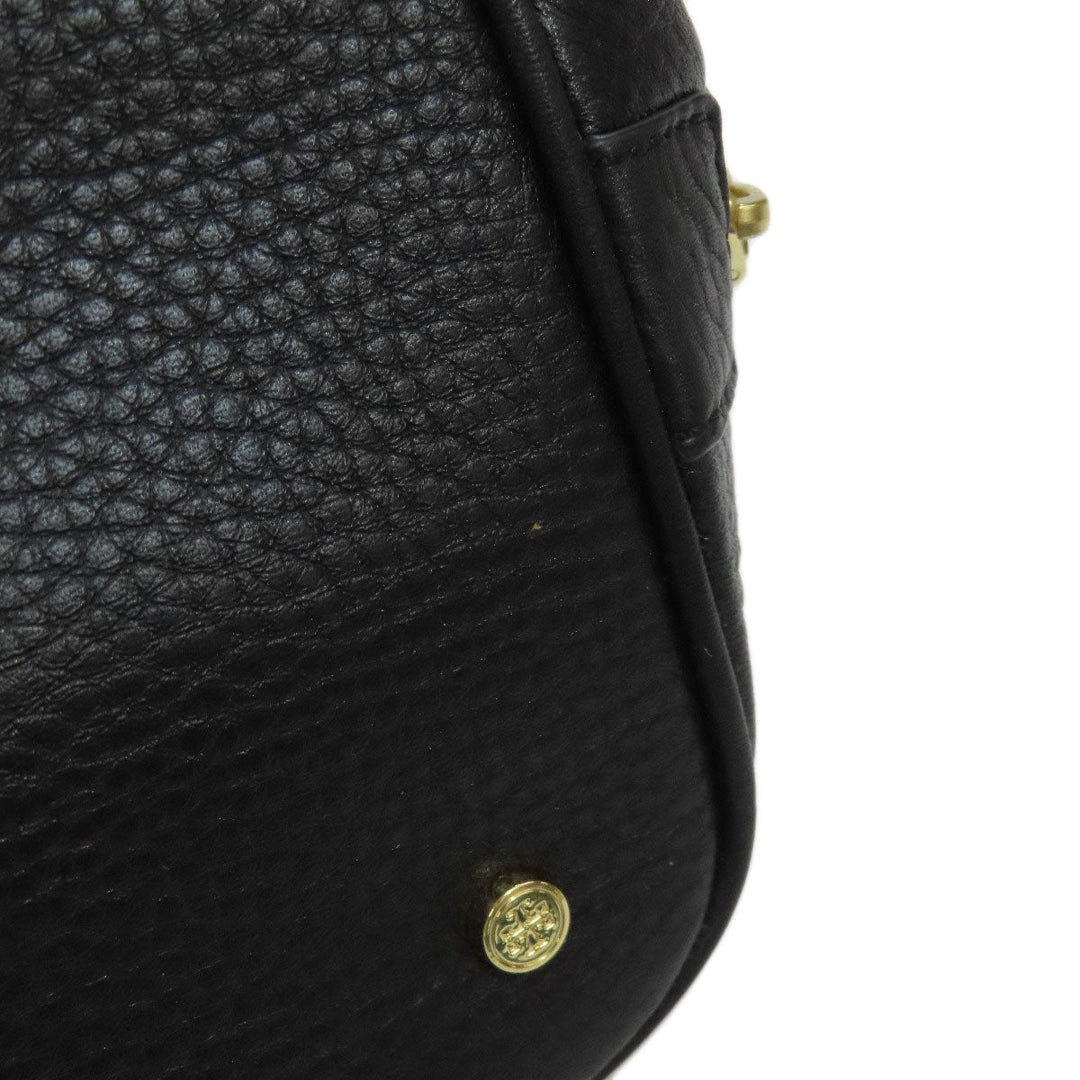 Tory Burch Tote Bag leather black logo