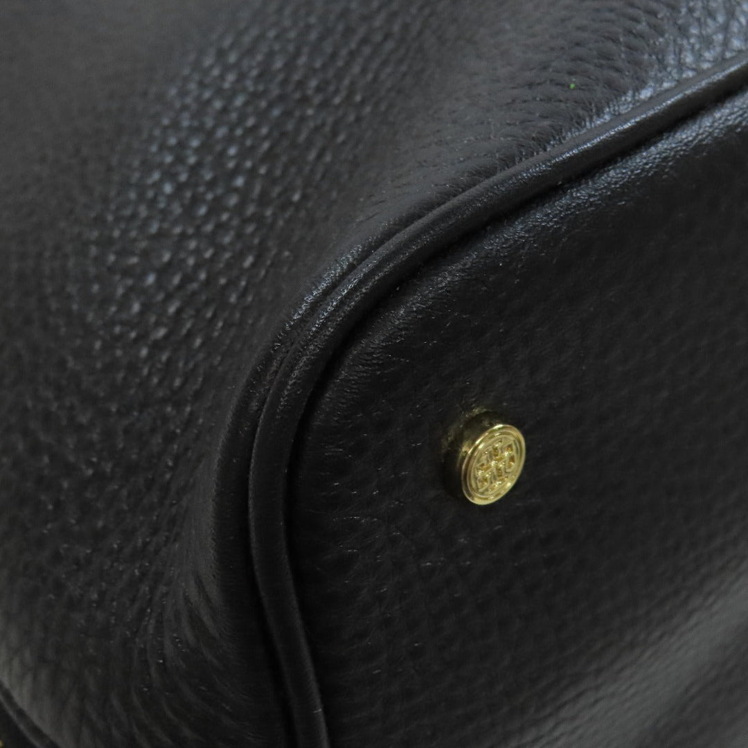Tory Burch Tote Bag leather black logo