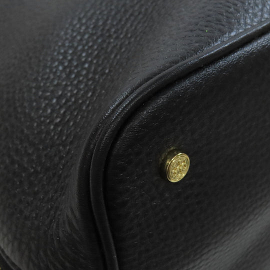 Tory Burch Tote Bag leather black logo