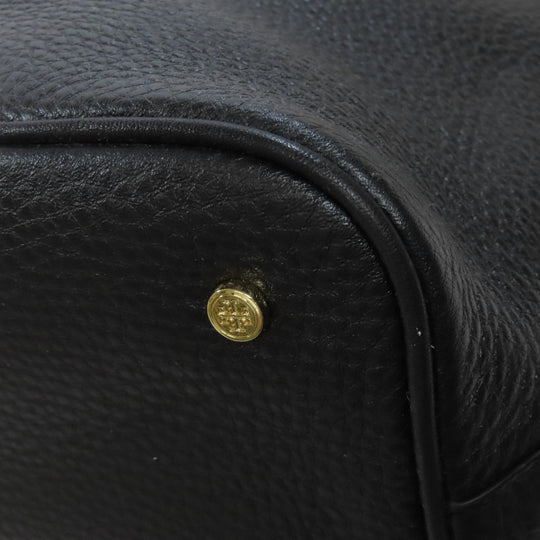 Tory Burch Tote Bag leather black logo