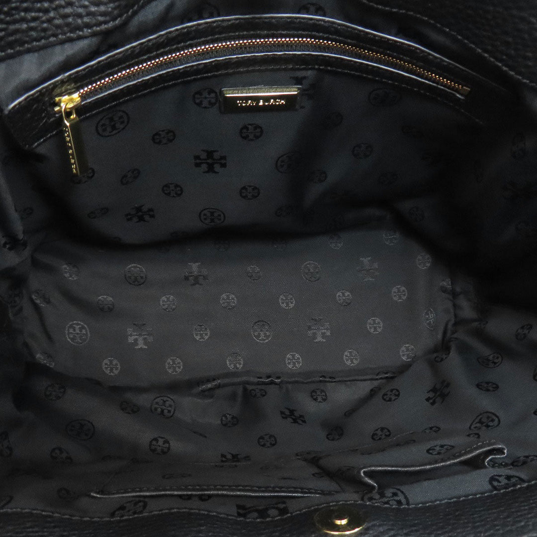 Tory Burch Tote Bag leather black logo