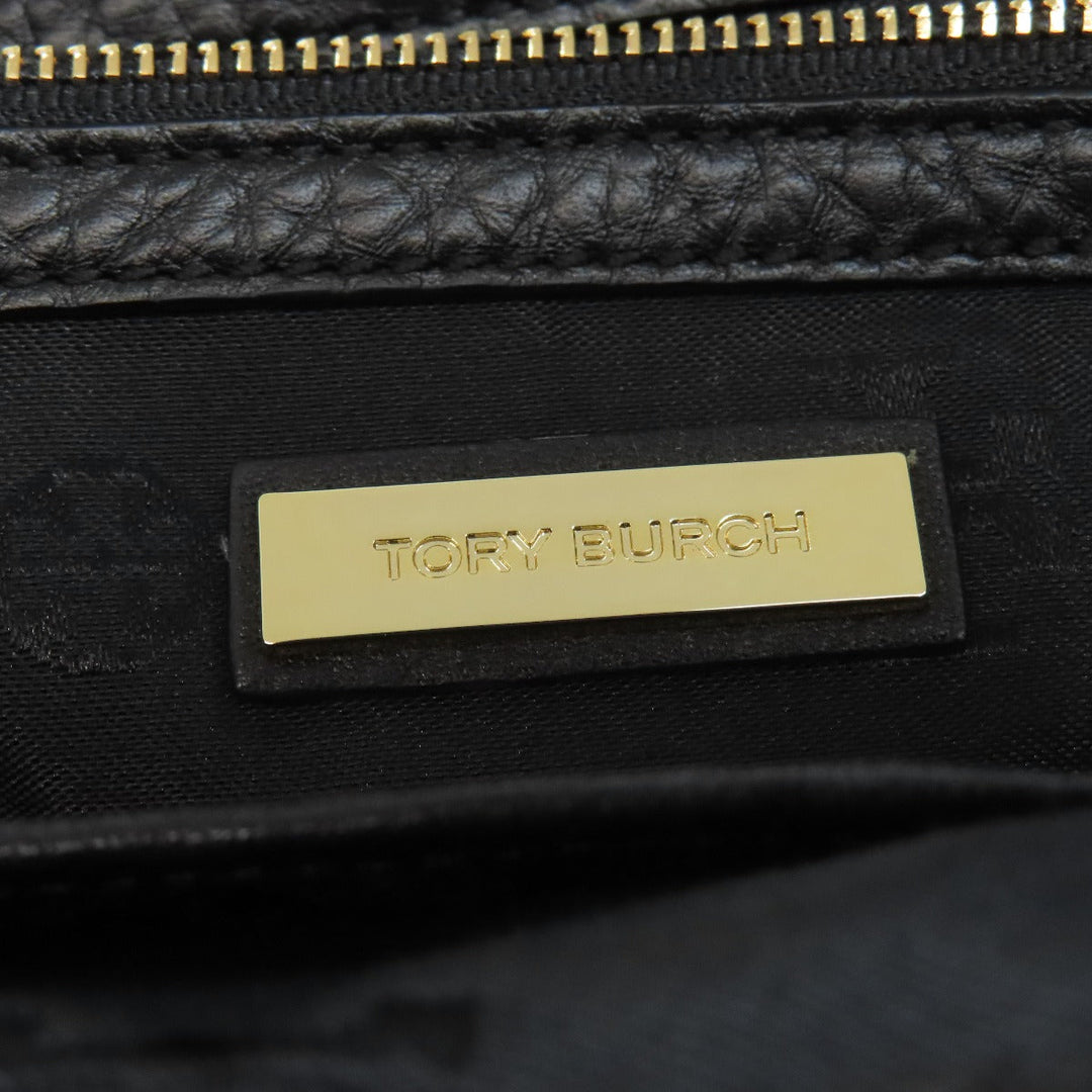 Tory Burch Tote Bag leather black logo