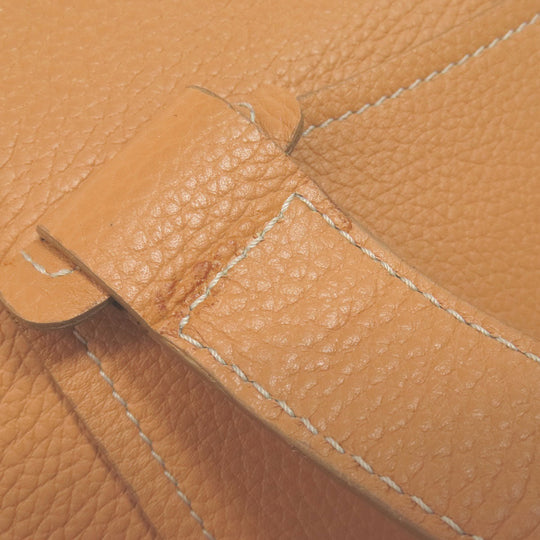 TOD�fS Handbag leather Brown logo Women Used Authentic