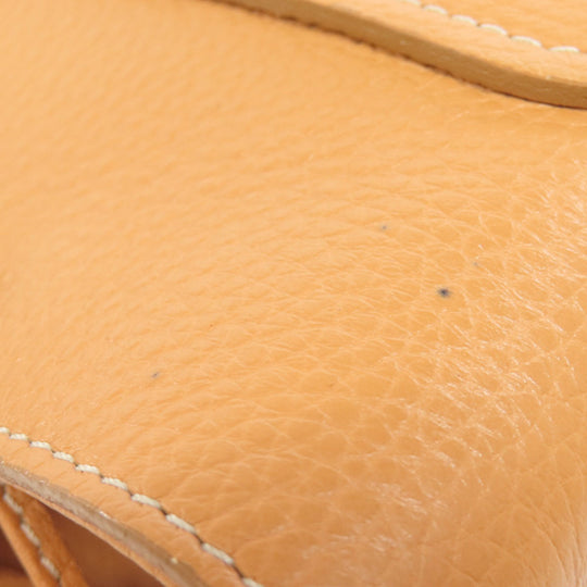 TOD�fS Handbag leather Brown logo Women Used Authentic