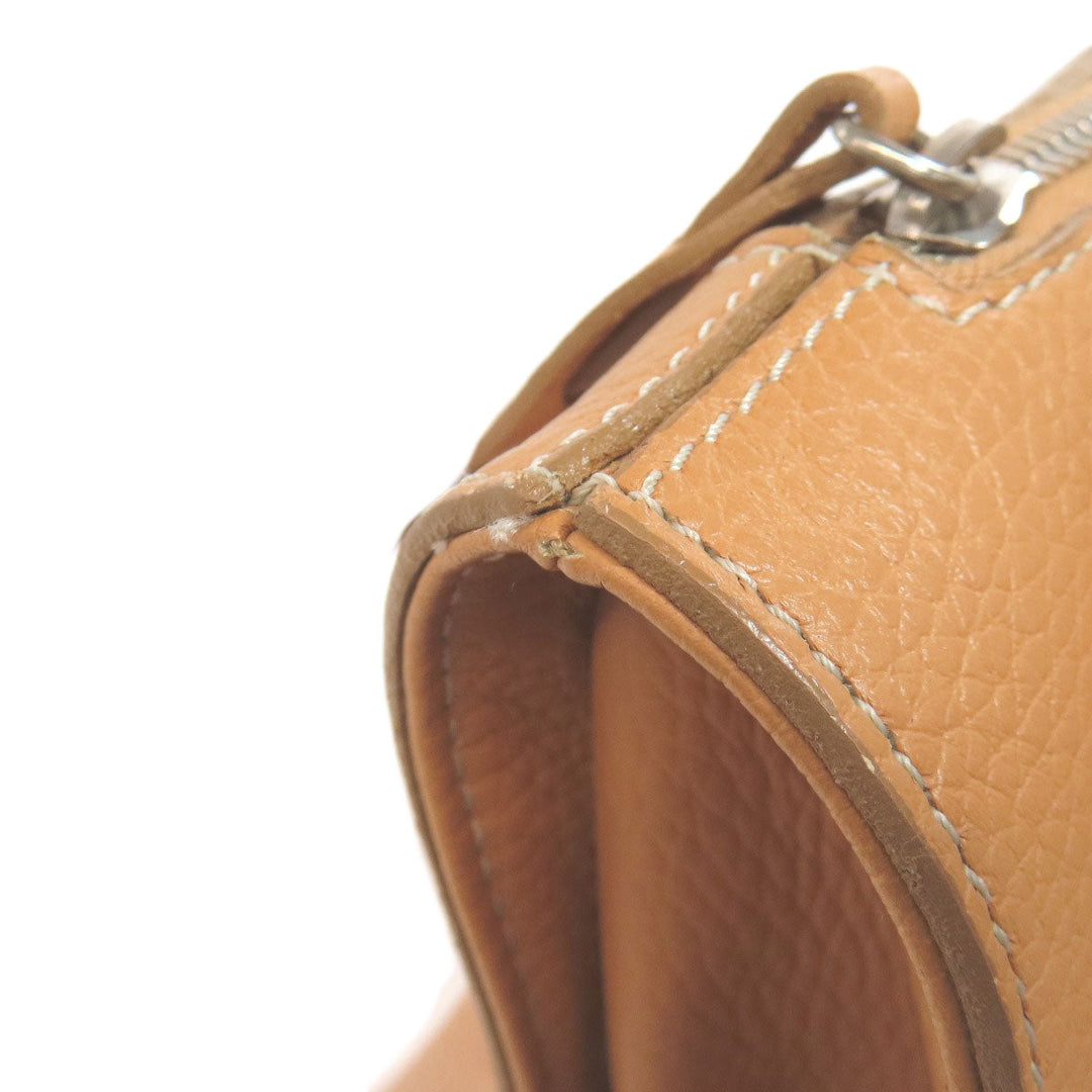 TOD�fS Handbag leather Brown logo Women Used Authentic