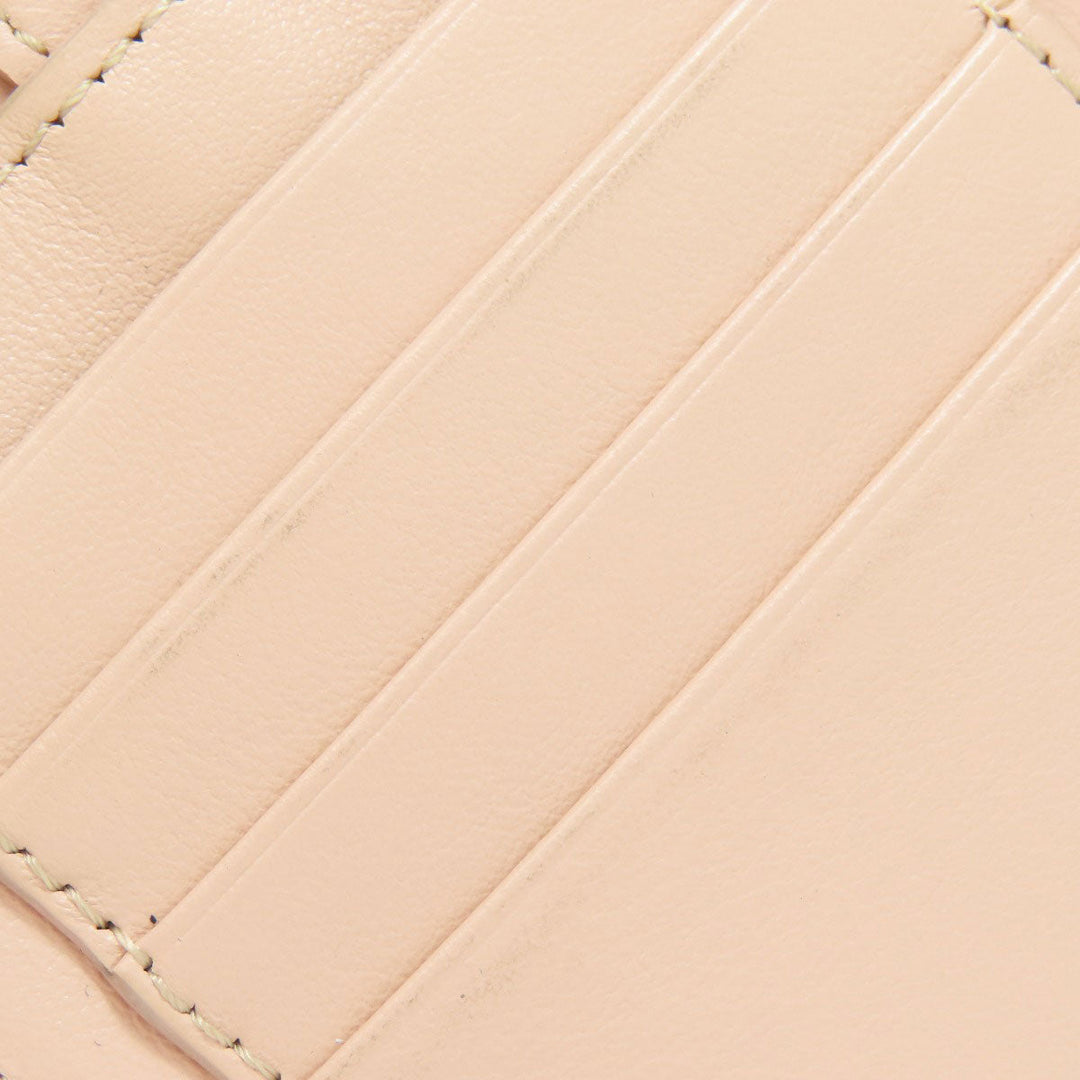 TOD�fS Accessory pouch leather pink logo Women Used Authentic