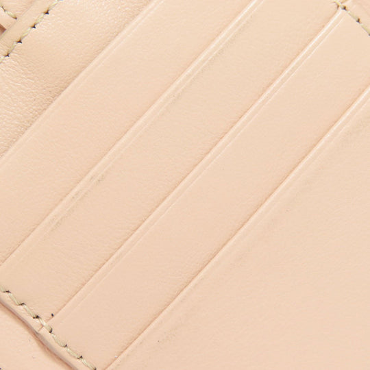 TOD�fS Accessory pouch leather pink logo Women Used Authentic