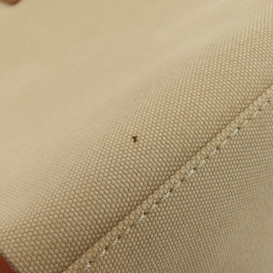 BURBERRY Tote Bag canvas Brown logo Women Used Authentic