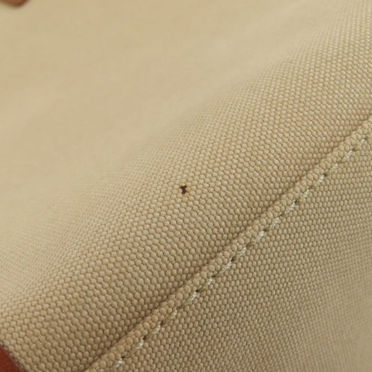BURBERRY Tote Bag canvas Brown logo Women Used Authentic