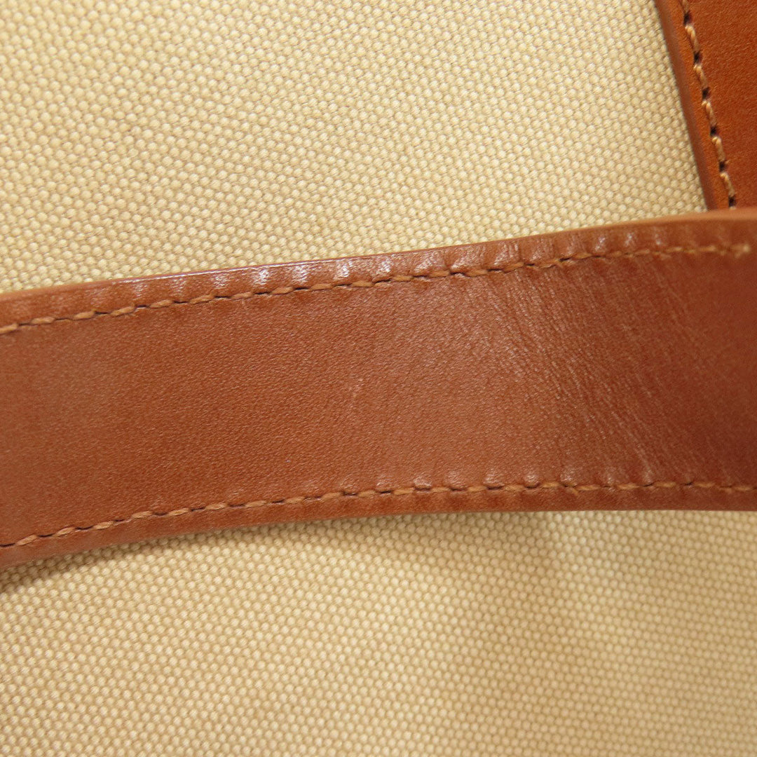 BURBERRY Tote Bag canvas Brown logo Women Used Authentic