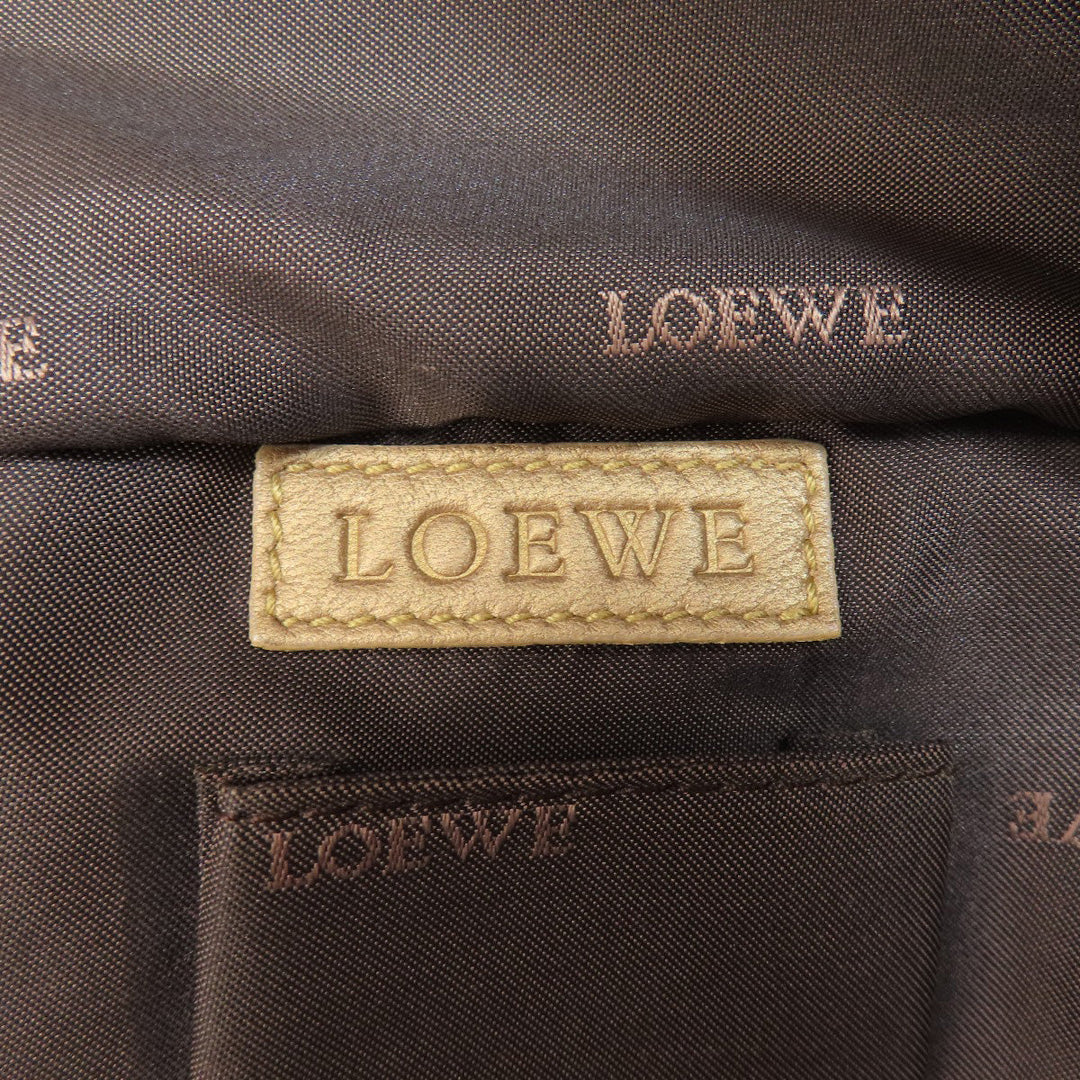 LOEWE Handbag lambskin gold Nappa Aire Women Used Authentic