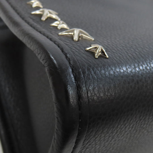 JIMMY CHOO Handbag leather black Star motif studs