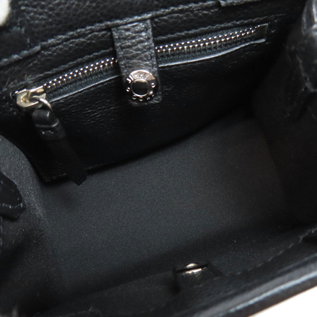JIMMY CHOO Handbag leather black Star motif studs
