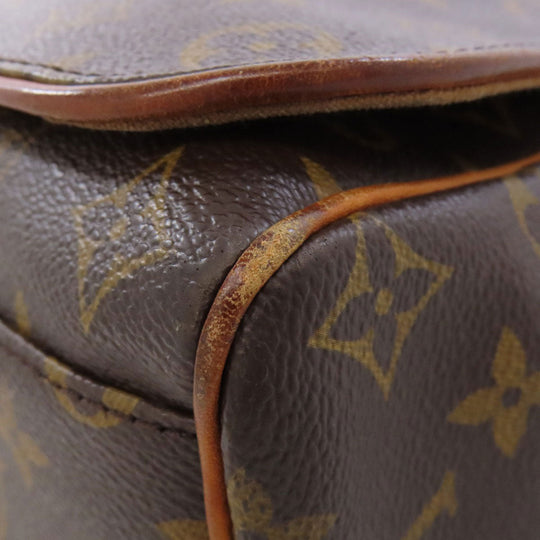 LOUIS VUITTON Shoulder Bag M45257 Monogram canvas Brown Abbesses