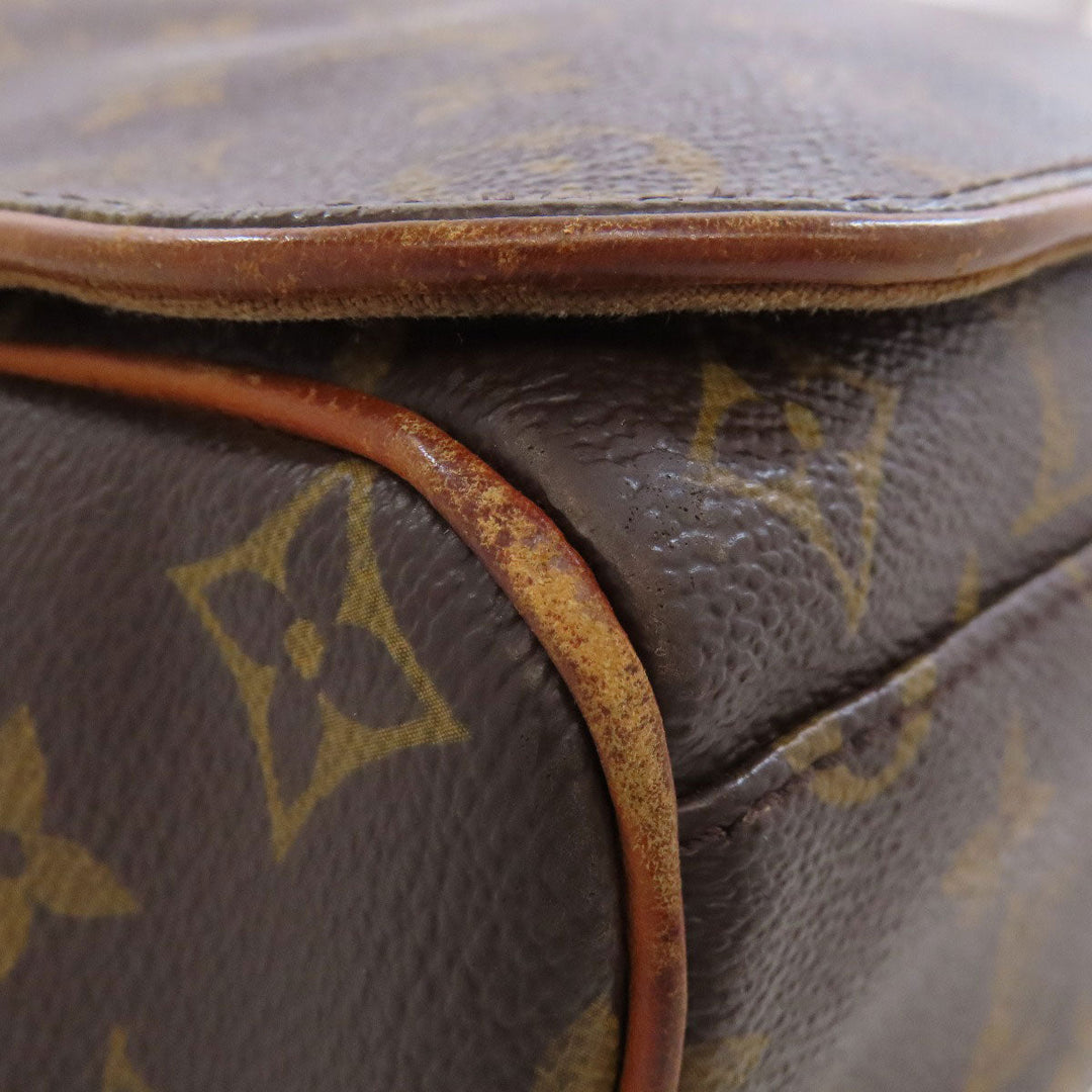 LOUIS VUITTON Shoulder Bag M45257 Monogram canvas Brown Abbesses