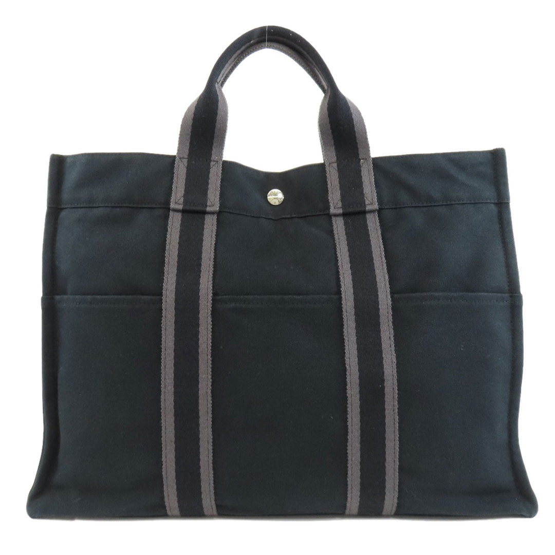HERMES Handbag canvas black SackFool ToeMM