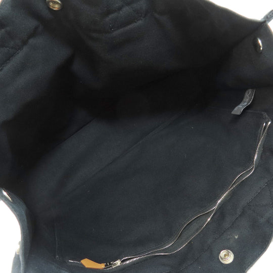 HERMES Handbag canvas black SackFool ToeMM