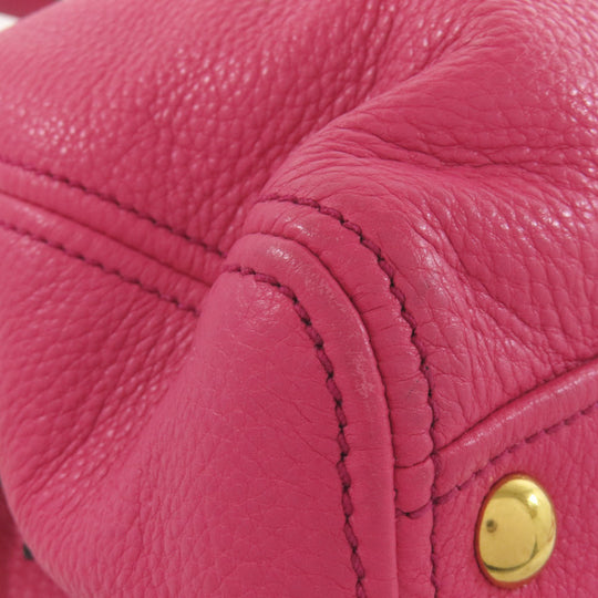 MIUMIU Tote Bag leather pink 2WAY