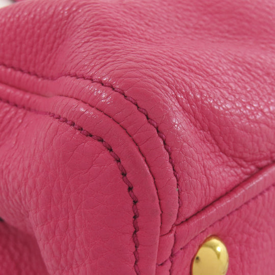 MIUMIU Tote Bag leather pink 2WAY