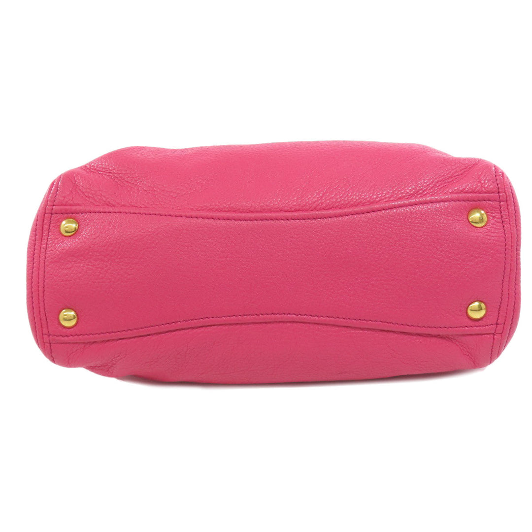 MIUMIU Tote Bag leather pink 2WAY