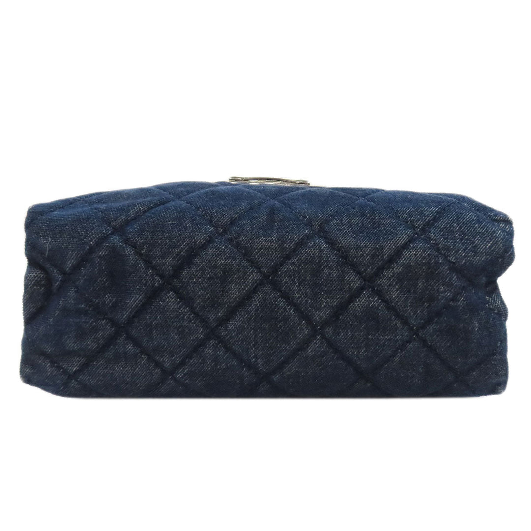 Stella McCartney Handbag denim Navy ChainShoulder Women Used Authentic